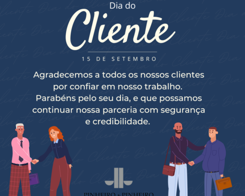FELIZ DIA DO CLIENTE!